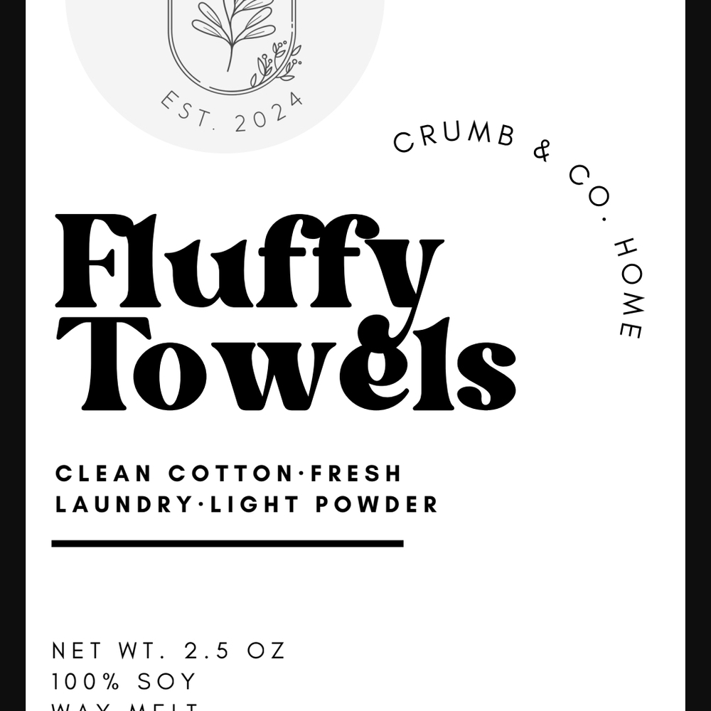 Crumb & Co. Home Fluffy Towels Wax Melt